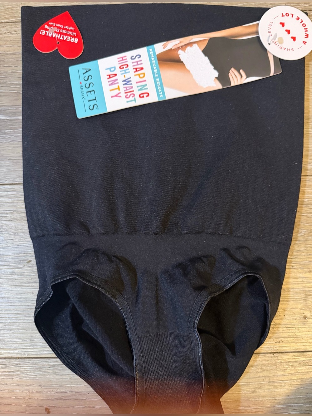 Assets By Spanx Black High-Waist Shaping Panty size XL-NWT